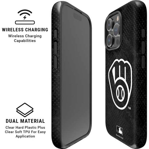 MLB Milwaukee Brewers Dark Wash iPhone 16 Pro Magsafe Impact Case